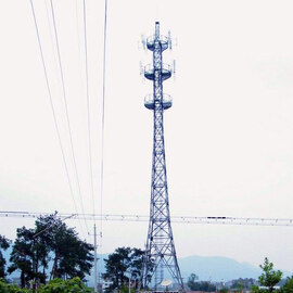 Microwave communication tower